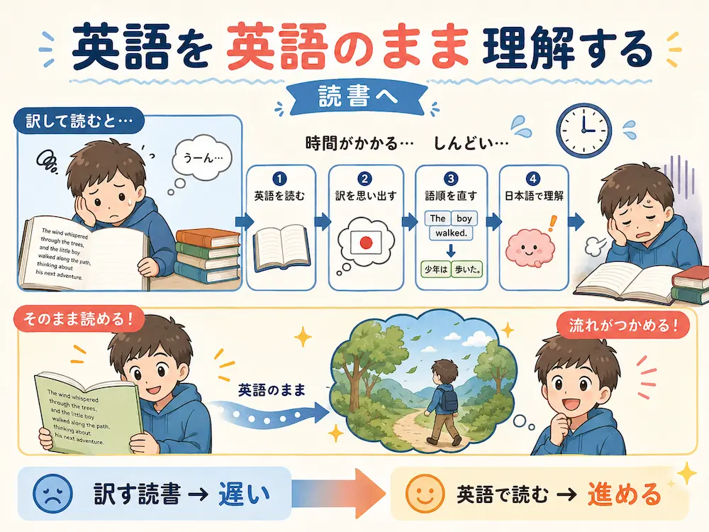 英語を英語のまま理解する読書へ