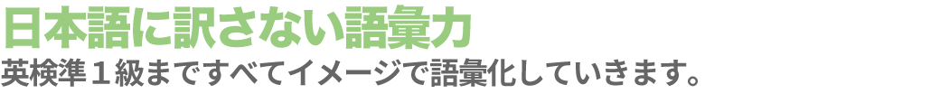 日本語に訳さない語彙力